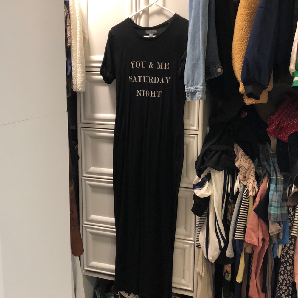 Kendall and Kylie t shirt maxi dress S